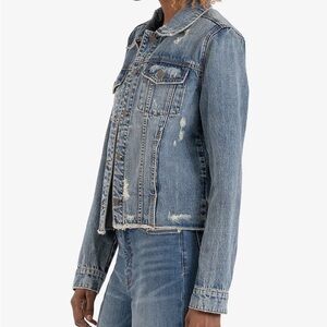 KUT FROM THE KLOTH JULIA CROPPED DENIM JACKET
